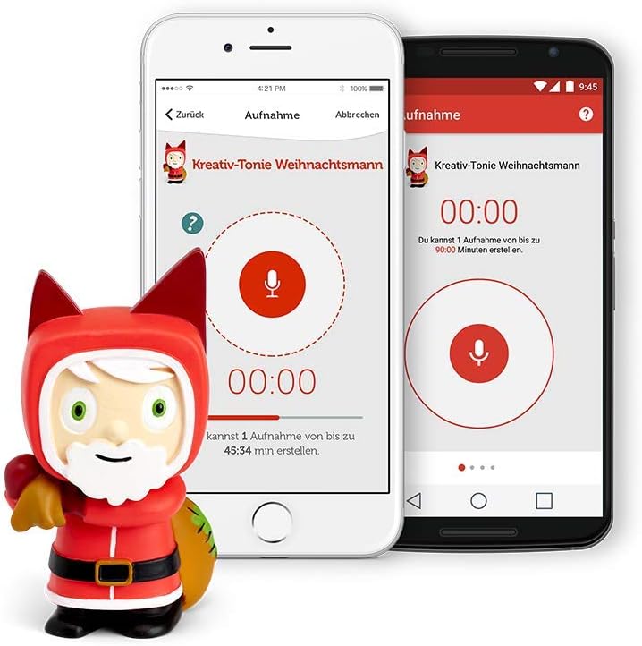 tonies Hörfiguren für Toniebox, Kreativ Weihnachtsmann, zum Selbstbespielen, 90 Minuten Speicher für
