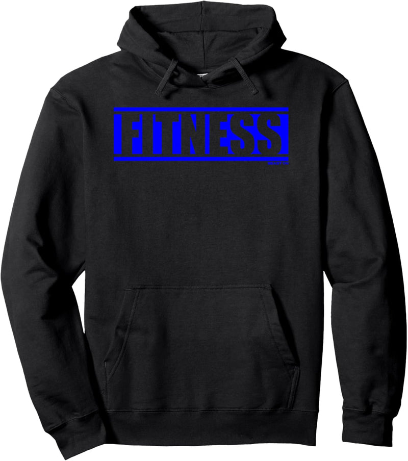 Fitness Blau Gym Fitness Workout Spruch Motivation in blau Pullover Hoodie