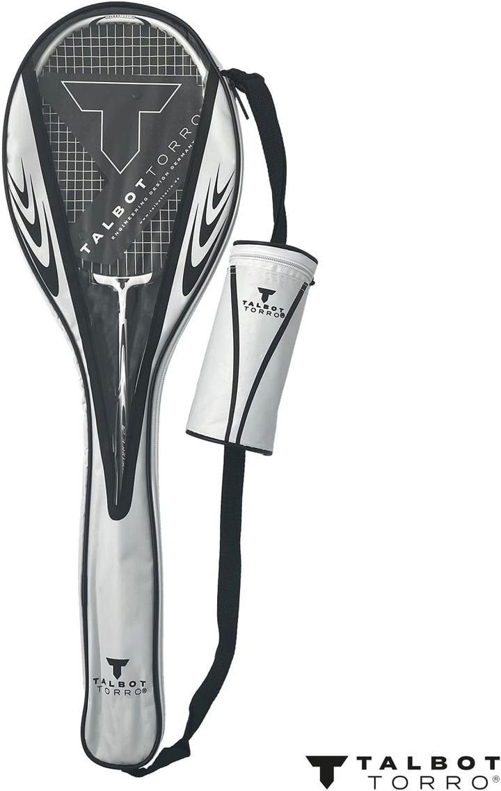 Talbot-Torro Badminton Set Isoforce 211, Graphit Badmintonschläger Set für den sofortigen Start, Bad