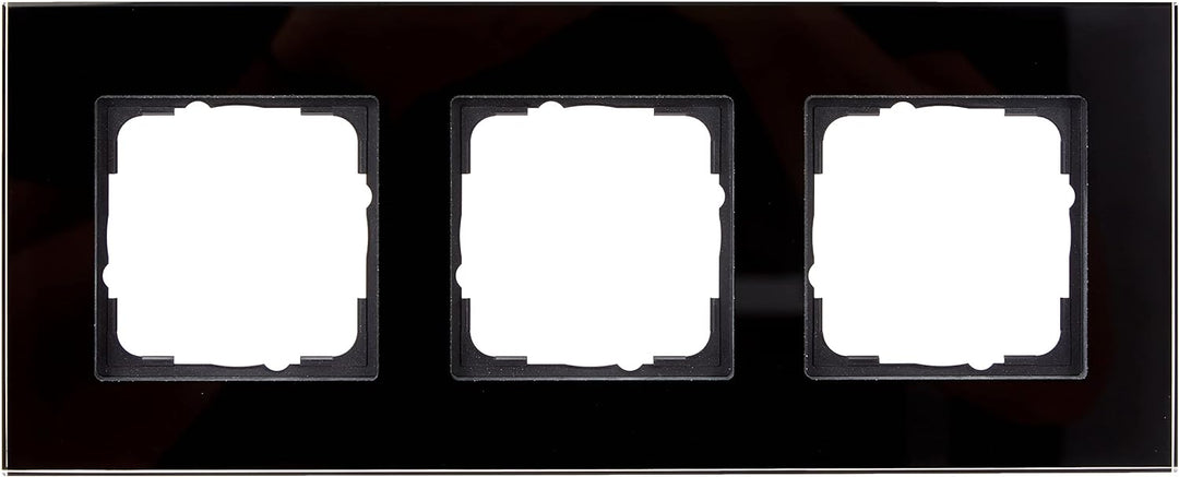 Gira 021305 Rahmen 3-fach Esprit Glas, schwarz 3fach, 3fach