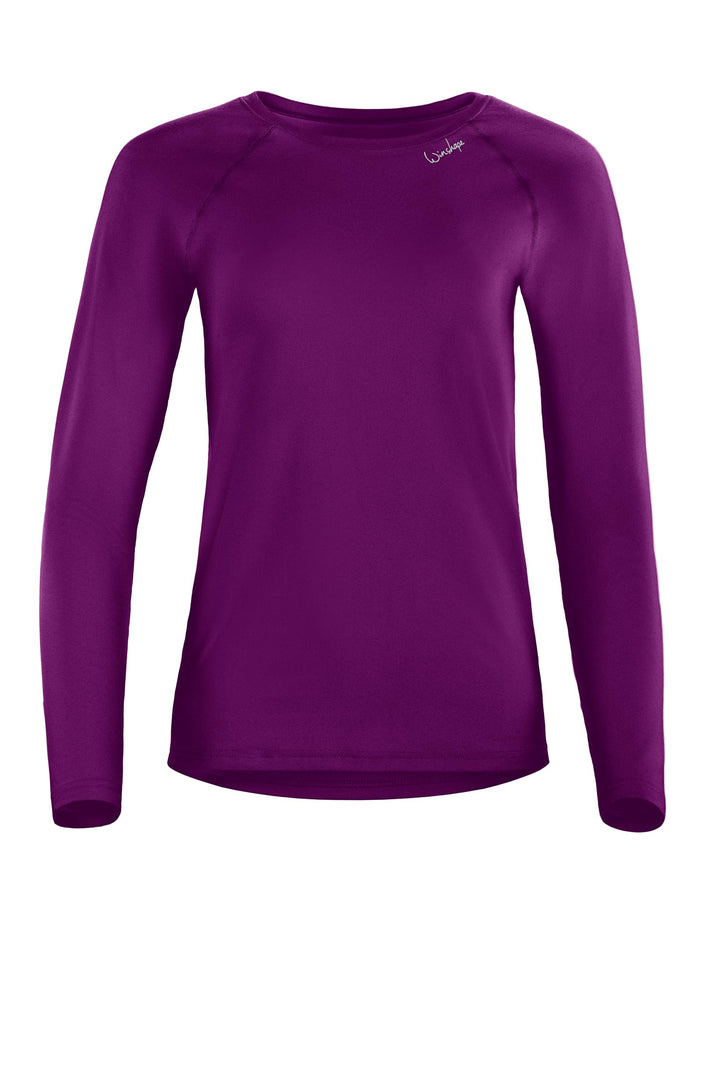 WINSHAPE Damen Damen Light and Soft Long Sleeve Top Aet118ls Yoga-Shirt (1er Pack) M Lila, M Lila