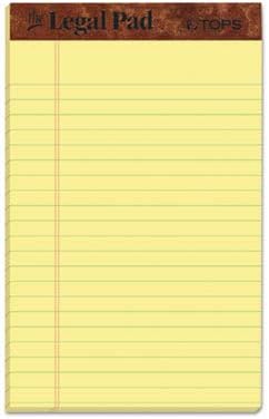 Tops Legal Pads, Kanarienvögel, 12/Pack Für jeden Tag 5 x 8 Inch canary 5 x 8 Inch Standard, 5 x 8 S