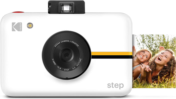 Kodak Step Kamera Digitale Sofortbildkamera mit 10MP Bildsensor (Weiss) Reiseset