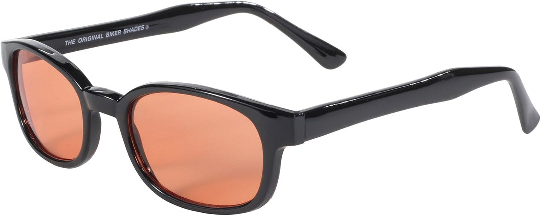Original KD's Biker Sunglasses with Orange Lenses by Pacific Coast Sunglasses