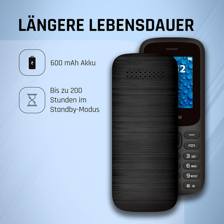 myPhone 2220 Tastentelefon, grosse Tasten, Farbdisplay 1,77", Akku 600 mAh, Fackel, Radio, mp3, Dual