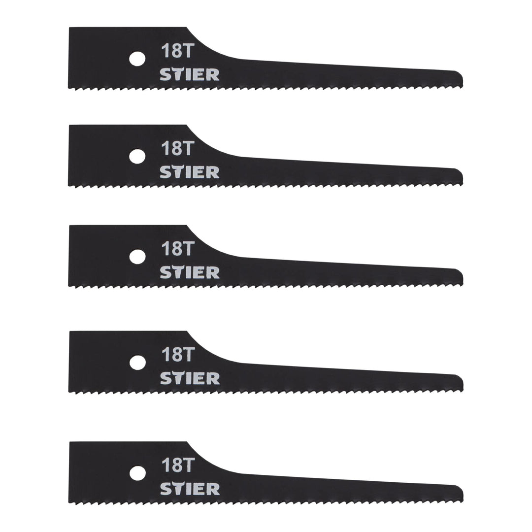 STIER Stichsägeblatt für STS-100 18 Zähne 5 Stk
