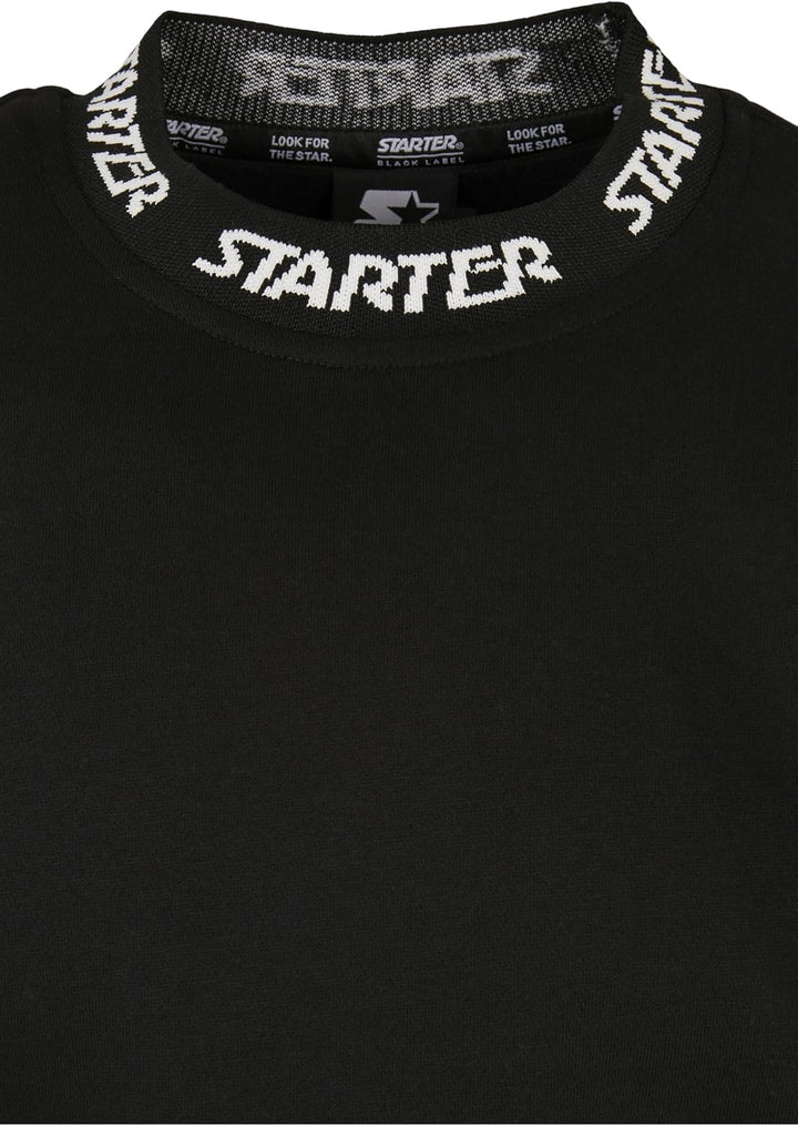 STARTER BLACK LABEL Herren Starter Jaquard Rib Crewneck XXL Schwarz, XXL Schwarz