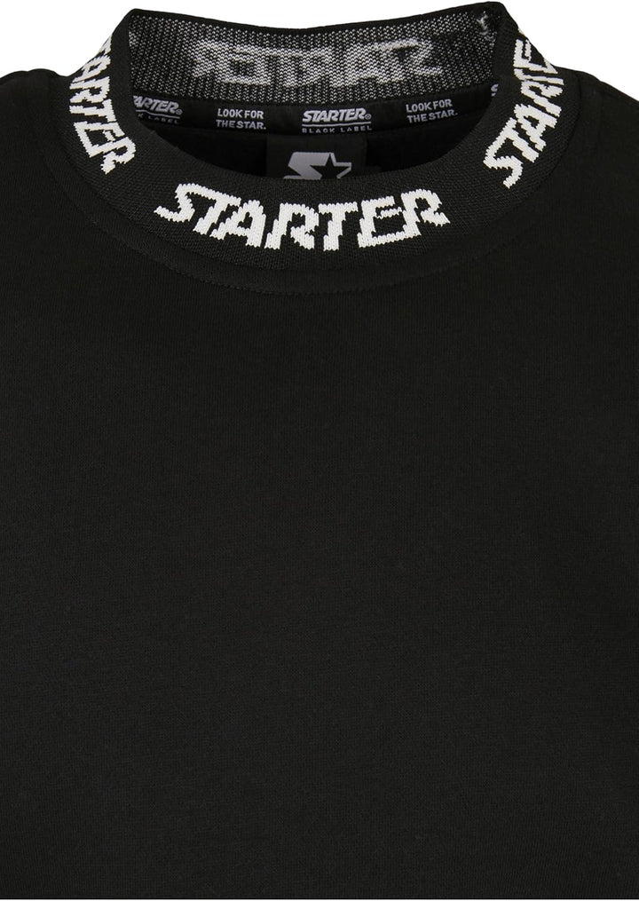 STARTER BLACK LABEL Herren Starter Jaquard Rib Crewneck XL Schwarz, XL Schwarz