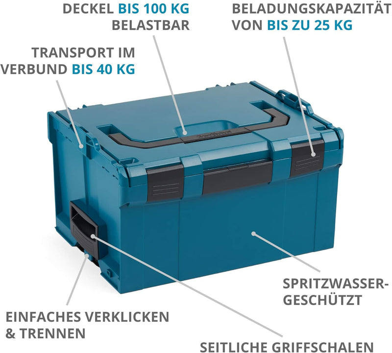 Werkzeug Aufbewahrung Koffer | 2x Bosch Sortimo L BOX 374 | Werkstatt Ordnungssystem | Idealer Werkz