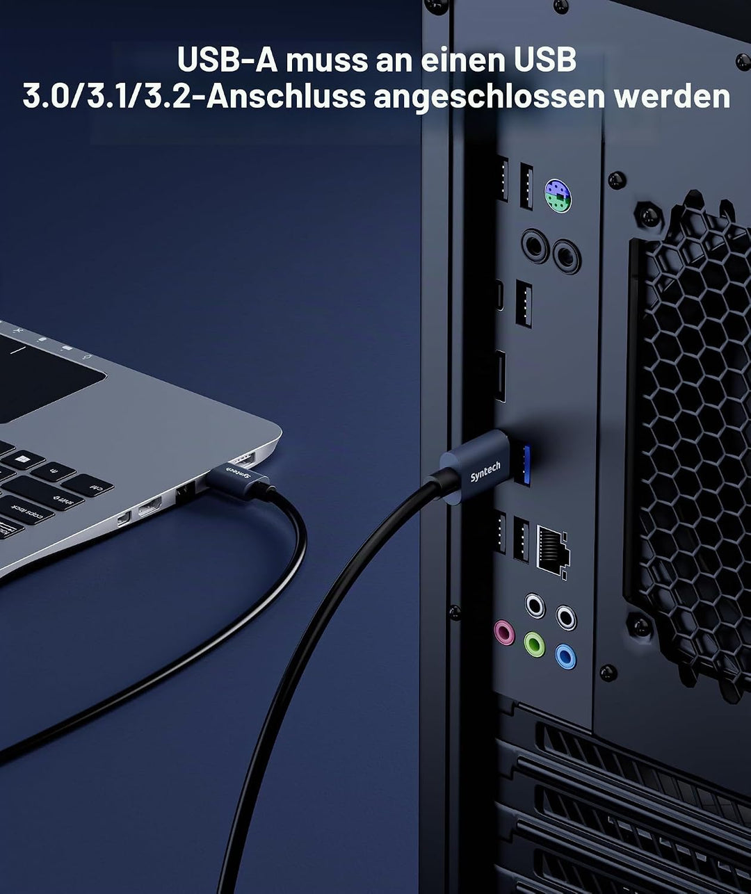 Syntech Link Kabel 3 M/10 FT Kompatibel mit Quest 3/2/Pro und Pico4/Pro Zubehör und PC/Steam VR, Hig