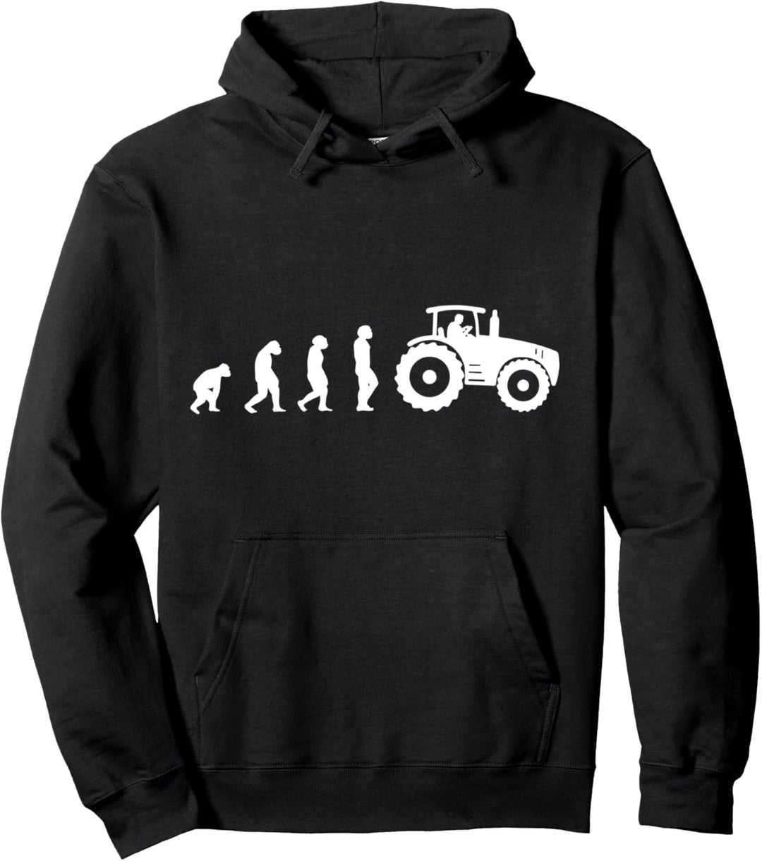 Landwirt Evolution Bauer Trecker Traktor lustiges Geschenk Pullover Hoodie