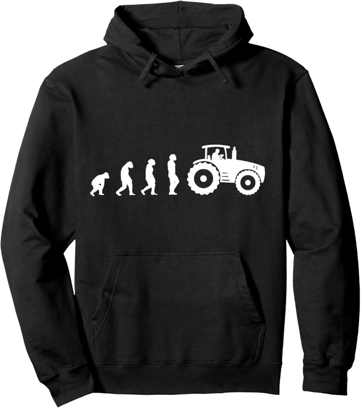 Landwirt Evolution Bauer Trecker Traktor lustiges Geschenk Pullover Hoodie