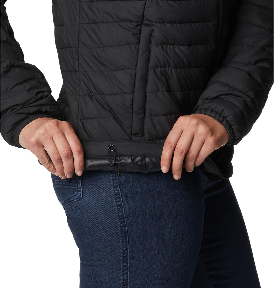 Columbia Silver Falls Hooded Jacket, Steppjacke mit Kapuze für Herren, Schwarz