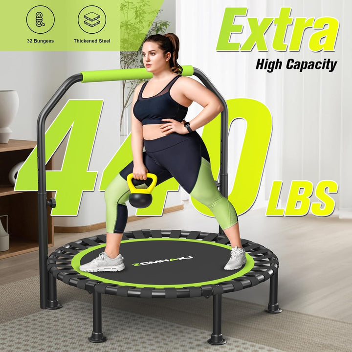 Faltbares Mini-Trampolin, 101,6 cm, Rebounder-Trampolin für Erwachsene und Kinder, 204 kg Kapazität