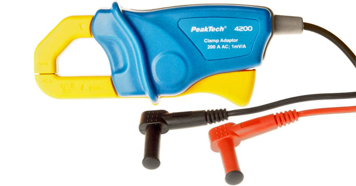 PeakTech 3445 - True RMS Digital Multimeter mit 4.0 Bluetooth & Stromzangenadapter 200 A AC für Digi