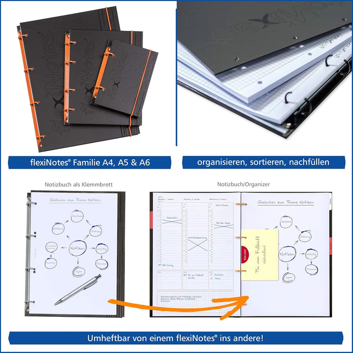 flexiNotes® ORGANIZER A4 2023 Typ: "Business", Wochenkalender Basic (beere, M) beere M, beere M