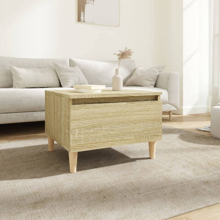 FIRBNUS Beistelltisch Sonoma-Eiche 50x46x35 cm Beistelltisch mit Schublade Beistelltisch Wohnzimmer