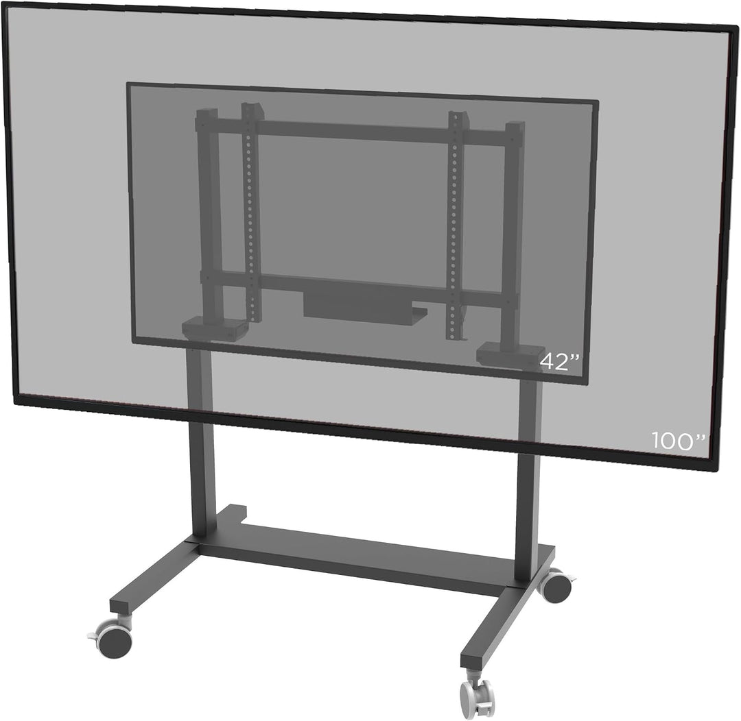 celexon TV/Displayrollwagen Professional Adjust-42100MB schwarz | für 42-100" Bildschirme bis 120kg