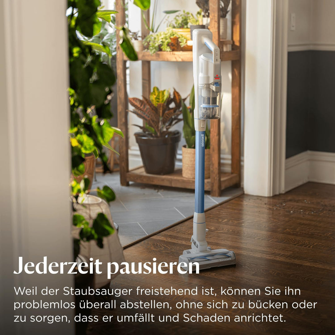 Bissell PowerClean, kabelloser Staubsauger, 200W, LED-Leuchten, Nicht verheddernde Bürstenrolle, 3-i