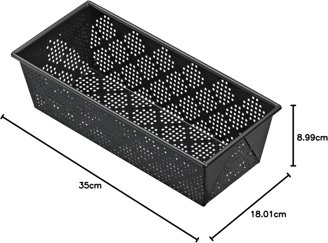 Original Kaiser Inspiration Brotbackform perforiert 35 cm, Backform für 1500g Brote, Kastenform Kuch