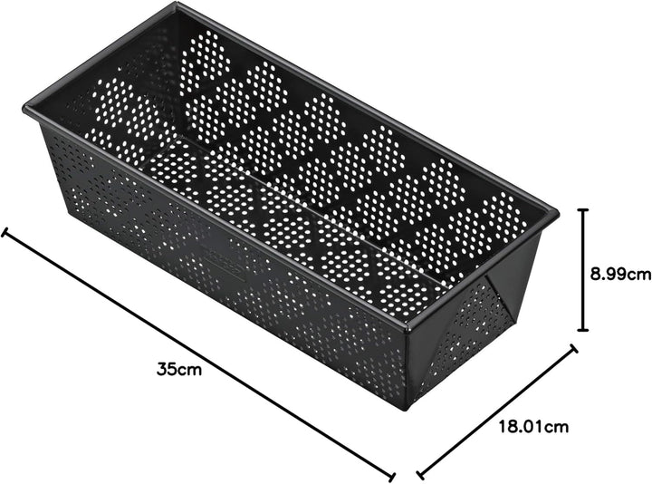 Original Kaiser Inspiration Brotbackform perforiert 35 cm, Backform für 1500g Brote, Kastenform Kuch