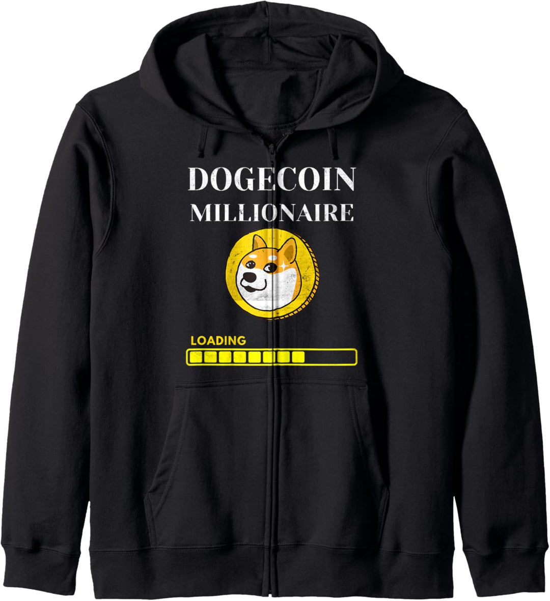 Dogecoin Millionär lädt Crypto Cryptocurrency Trader Kapuzenjacke