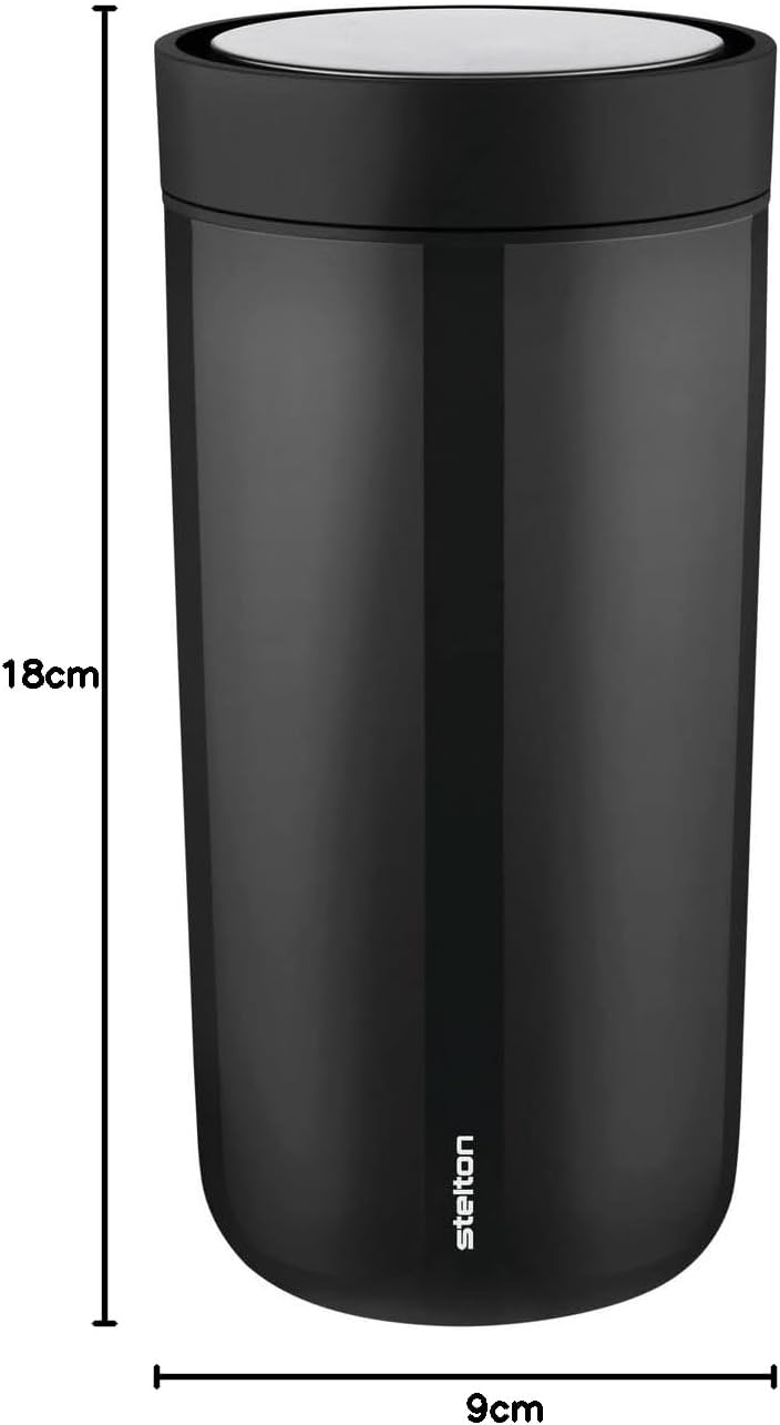 Stelton To-Go Click | Thermobecher, doppelwandige Isolierflasche - Rostfreier, auslaufsicherer Kaffe