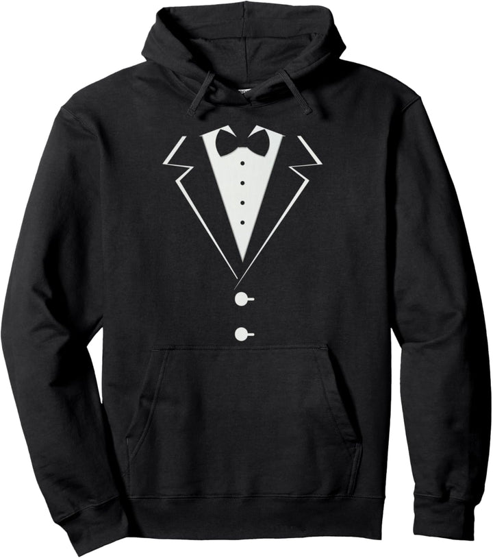 Tuxedo mit Schleife Lustige Anzug Kostüm für Herren Jungen Pullover Hoodie