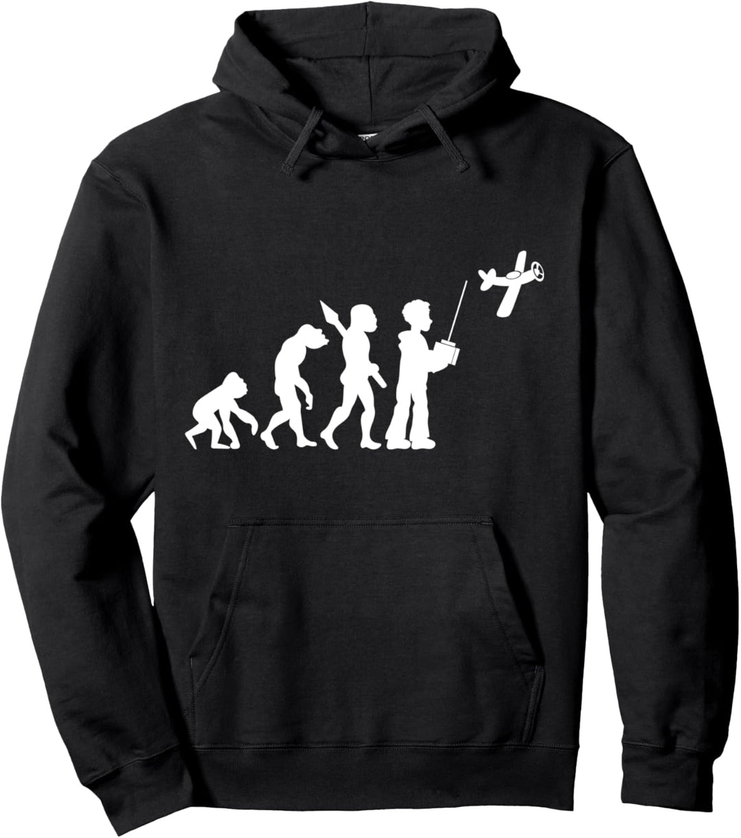 Modellflug Modellflieger Modellflugzeug Evolution Fun Sport Pullover Hoodie