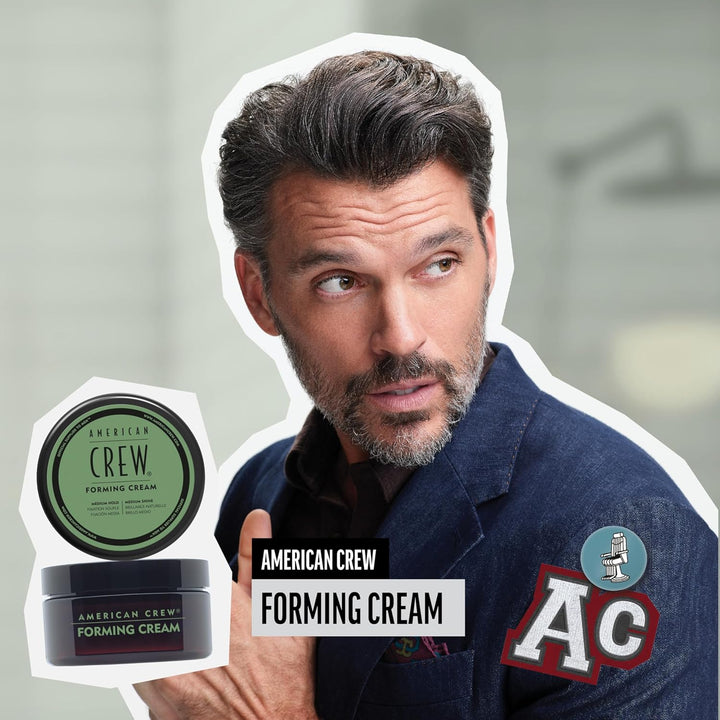 AMERICAN CREW – Forming Cream, 85 g, Stylingcreme für Männer, Haarprodukt mit mittlerem Halt, Stylin