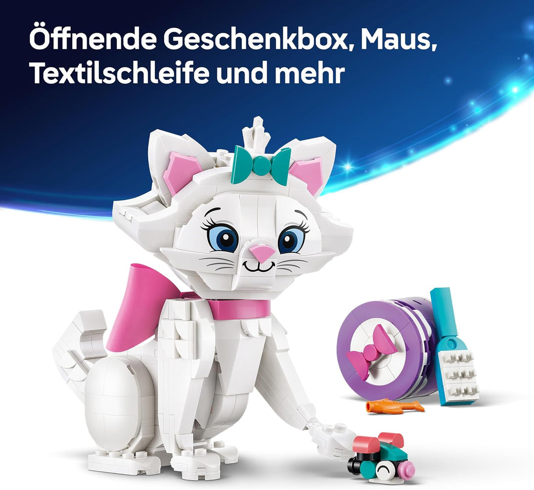 LEGO ǀ Disney Aristocats: Bezaubernde Marie - Spielzeug - Katzenfigur mit Zubehör - inkl. Textilschl
