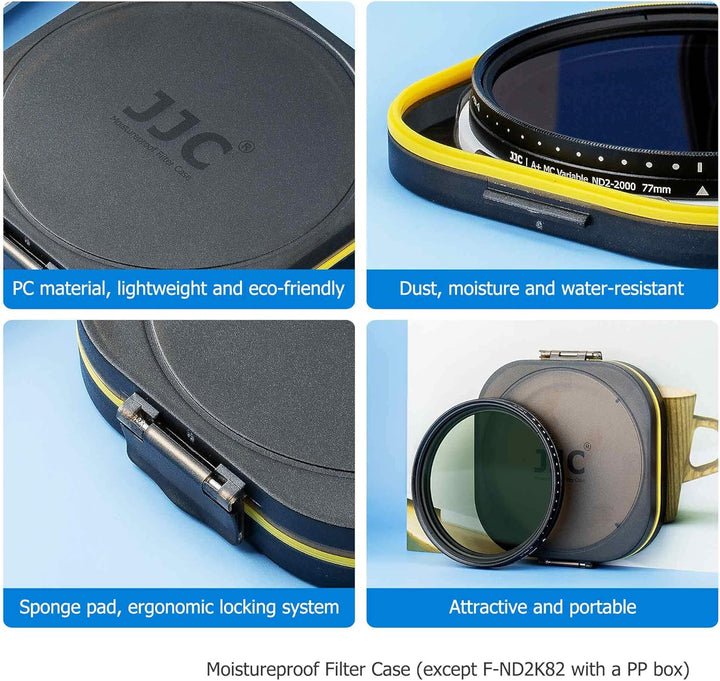 JJC 72 mm Variabler ND Filter ND2-ND2000 1-11 Stop Neutral Graufilter für Nikon Z 24-70 mm F4, für S