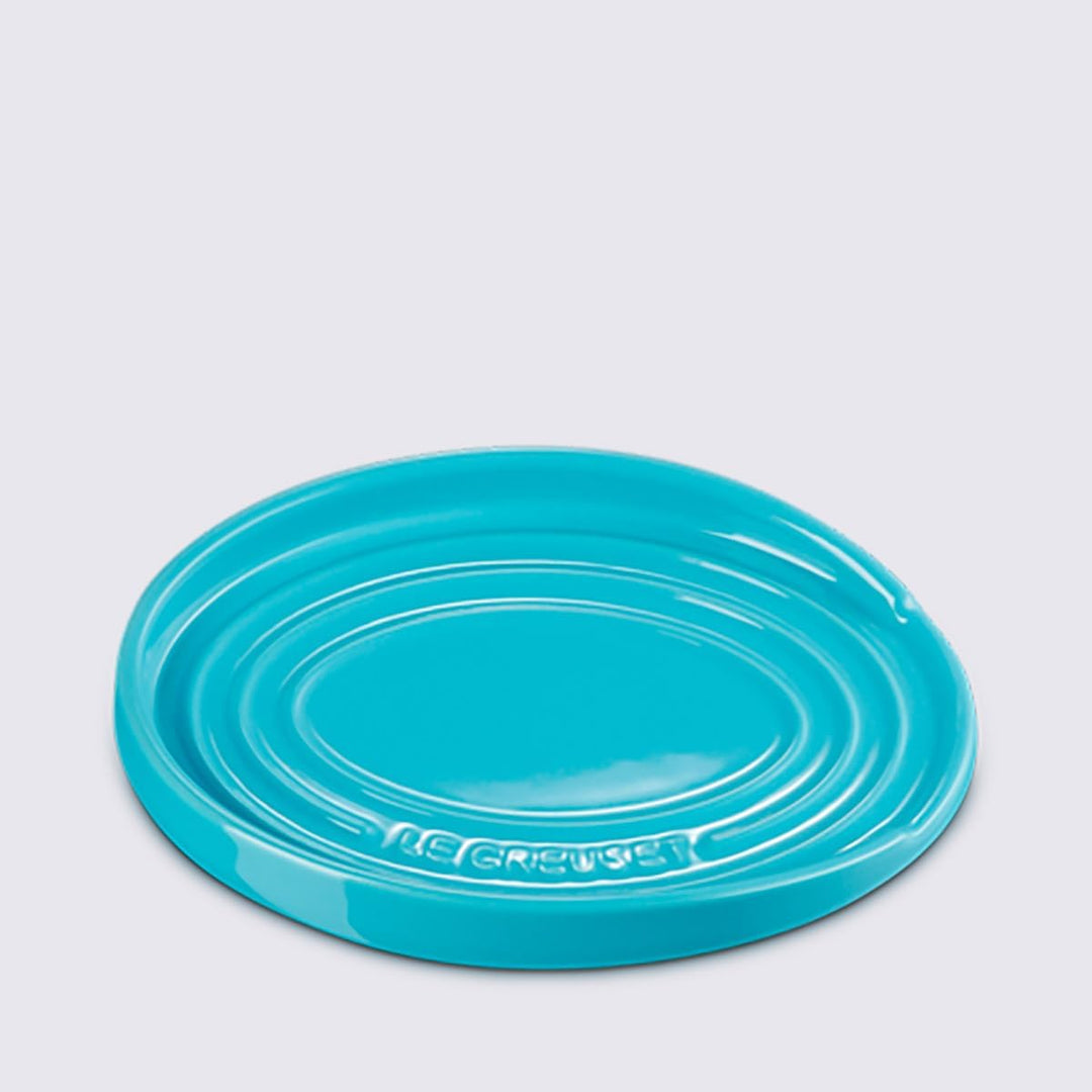 Le Creuset ovale Löffelablage aus Steinzeug, Karibik, 71507151700099, Karibik