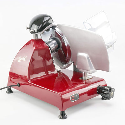 Berkel Red Line 250 rot Profi Aufschnittmaschine + passendem Einlegebrett (Rot)- Sonderangebot
