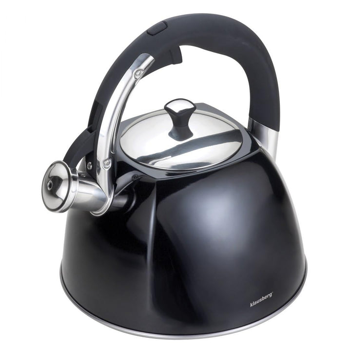 Klausberg Aussergewöhnliche Linie des eleganten Wasserkochers (3L) - Schwarz | Hochglanz, Schwarz |