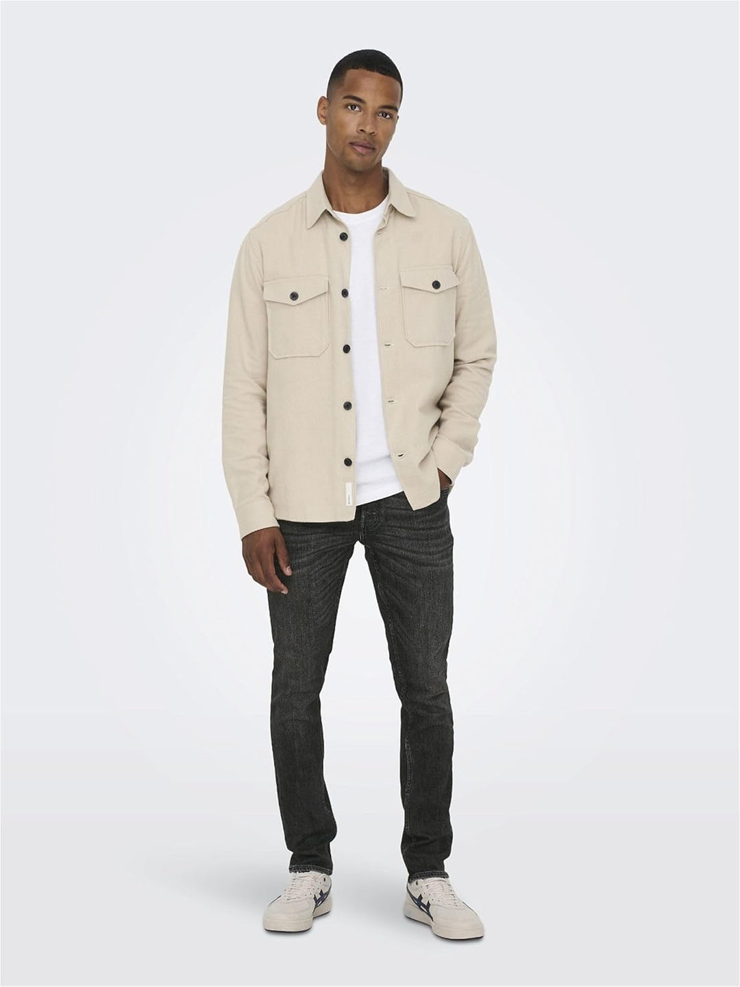 ONLY & SONS Male Slim Fit Jeans ONSLOOM Slim Black 3145 Jeans NOOS 28W / 30L Black Denim, 28W / 30L