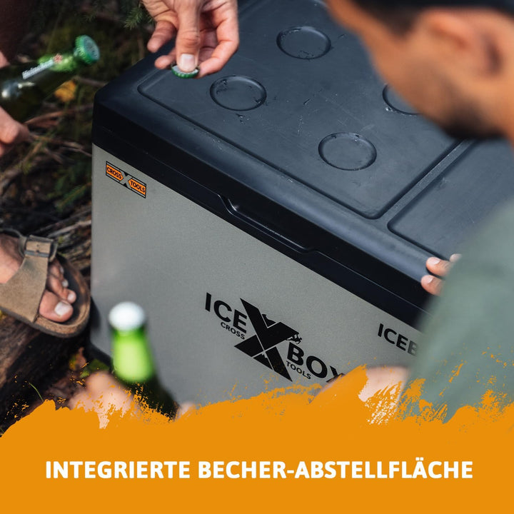 elektrische Kühlbox 22L - Kompressor Gefrierbox für Camping & Auto, bis -20°C, Portable Kühl- und Ge