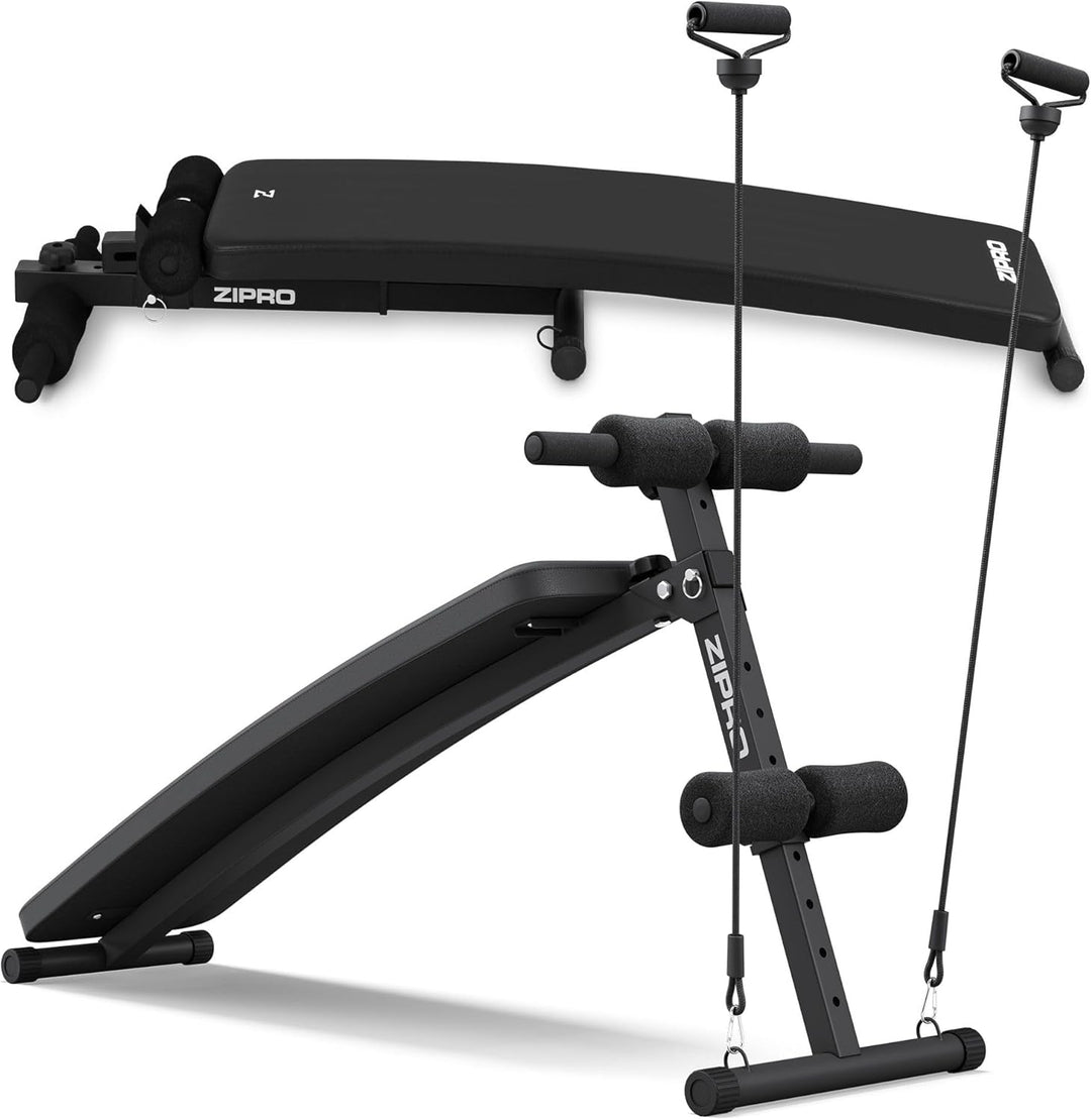 Zipro klappbare Trainingsbank, Bankdrücken, Fitnessbank, Multifunktion Sit up bank, Fitnessgeräte, F