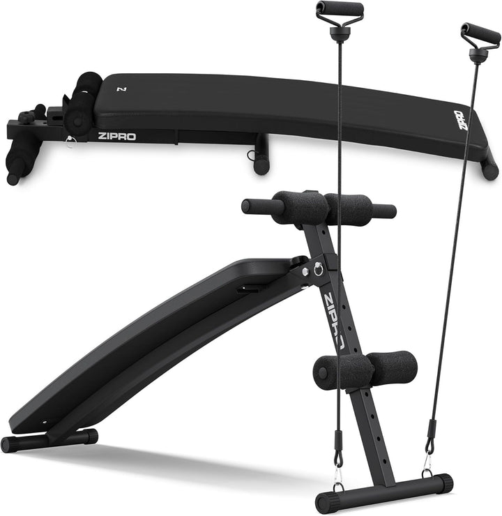 Zipro klappbare Trainingsbank, Bankdrücken, Fitnessbank, Multifunktion Sit up bank, Fitnessgeräte, F