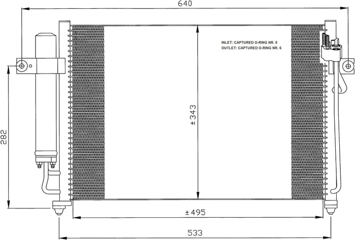 NRF 35475 Kondensator, Klimaanlage
