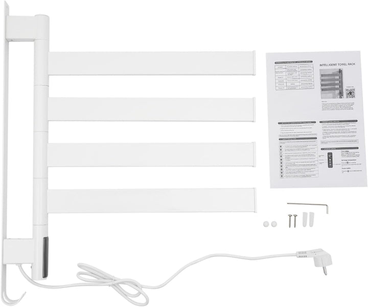 180°Drehung Elektrischer Handtuchtrockner Heizkörper,220V,105W,Bad Handtuchwärmer,Wasserdichtigkeits