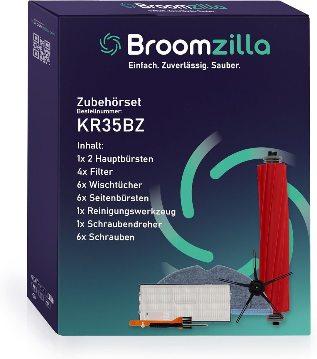 Broomzilla 20 Ersatzteile Zubehör für Roborock S7 S7+ S7 MaxV S7 MaxV+ MaxV Ultra Staubsauger Zubehö