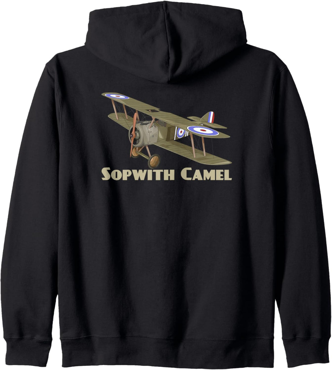 Sopwith Camel WW1 Kampfflugzeug Britischer Doppeldecker Kapuzenjacke