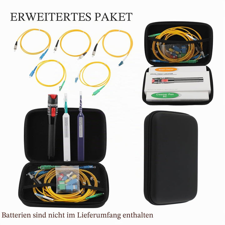 Glasfaser Werkzeug mit Visual Fault Locator 30KM 30mW, Glasfaser Adapter FC-Stecker auf LC-Buchse-Ad