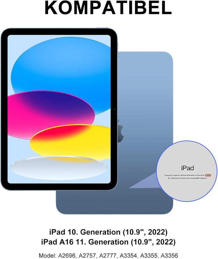 IVEOPPE Magic Keyboard für iPad 10. Generation & iPad 11" A16 (2025), Magnetische Freischwebende Des