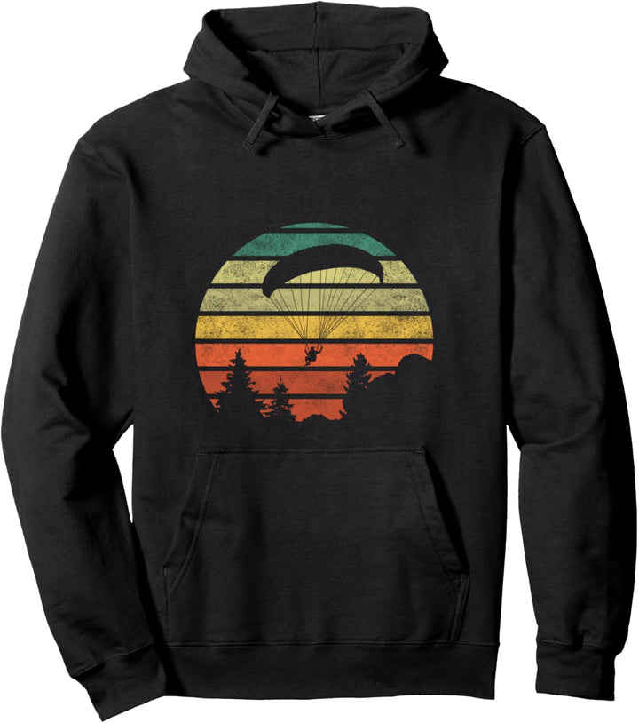 Paragliding Paragliding Fliegen-Design Sonnenuntergang Pullover Hoodie