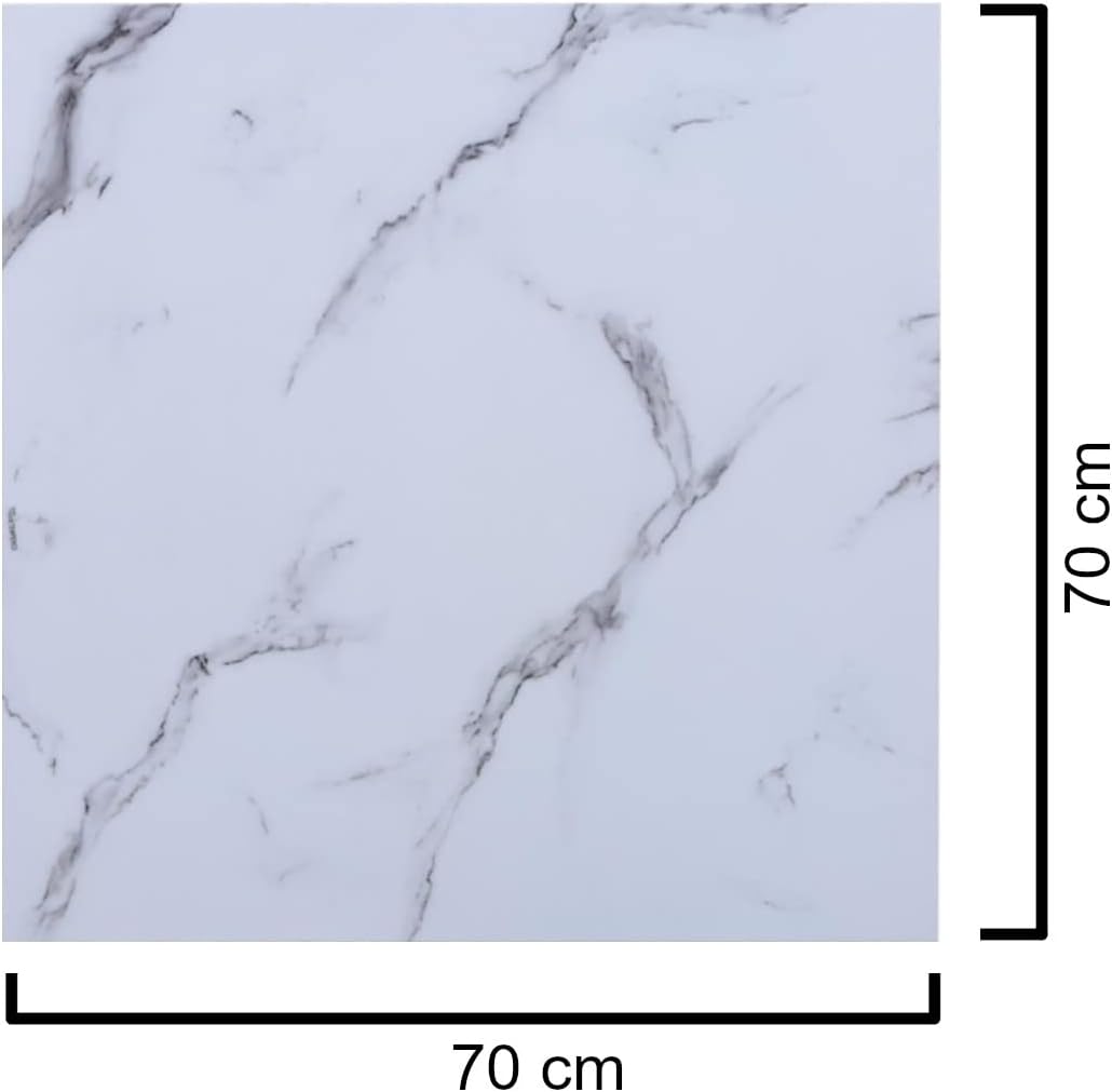 CasaXXl Glasplatte für Kaminofen & Tischplatte in Marmor Optik - Glasscheibe mit 6mm ESG Sicherheits