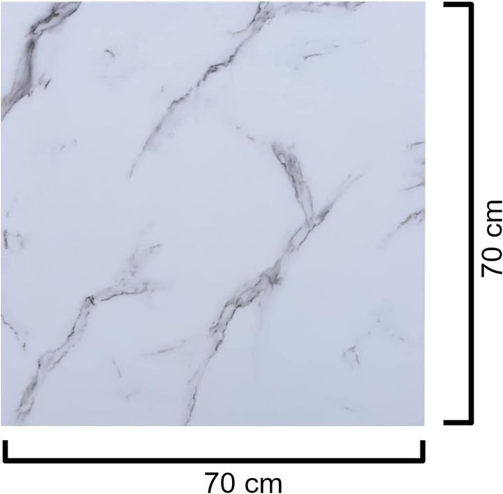CasaXXl Glasplatte für Kaminofen & Tischplatte in Marmor Optik - Glasscheibe mit 6mm ESG Sicherheits