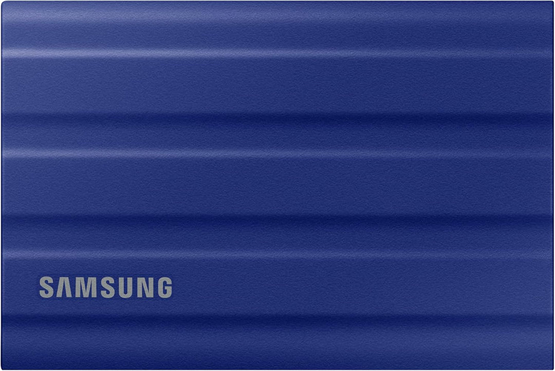 Samsung Portable T7 SSD Shield, USB 3.2 Gen 2 TB, 1.050MB/s Lesen, 1.000MB/s Writing, Blue, MU-PE2T0