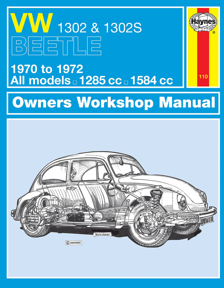 VW 1302S Super Beetle Owner's Workshop Manual, Taschenbuch